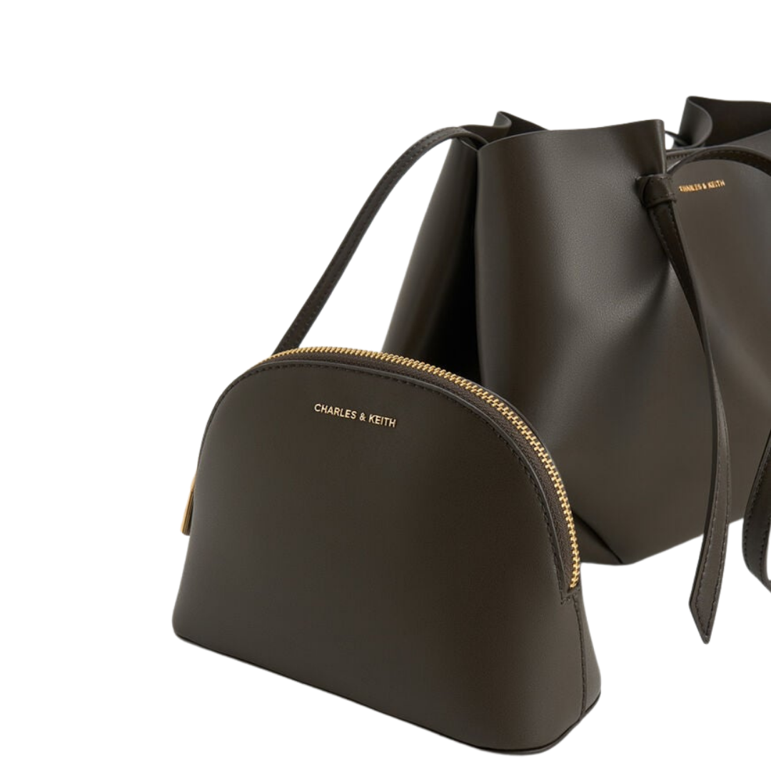 Calla Tote Bag - Dark Moss (L)