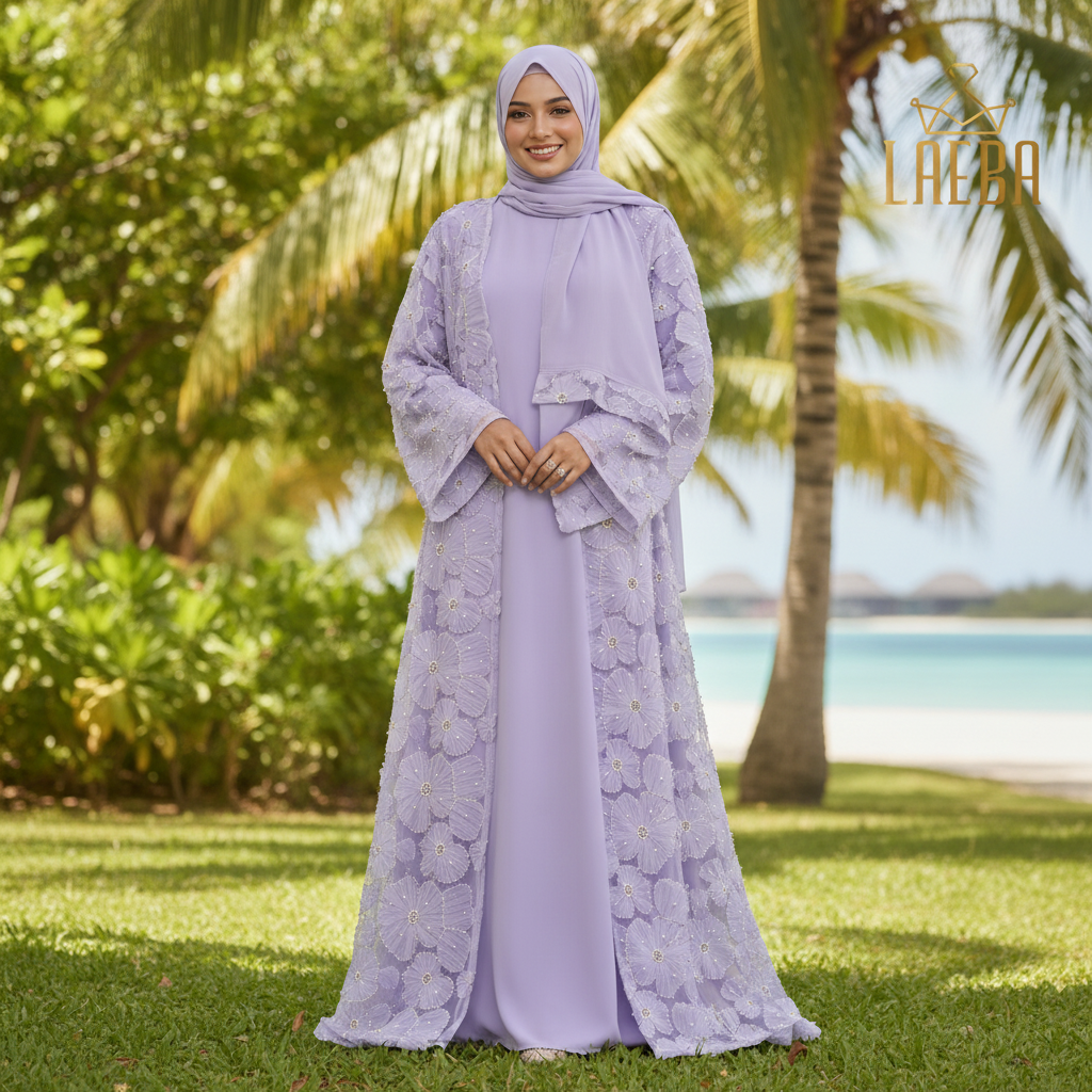 AI generated image for Pearl Lace Cardigan with Inner & Shawl