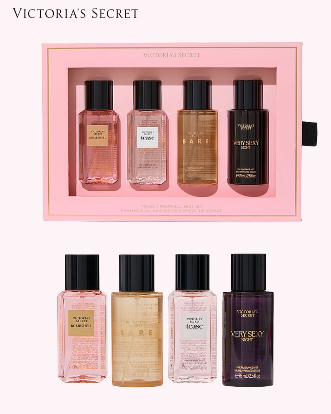 Mini Fine Fragrance Mist 4-Piece Gift Set