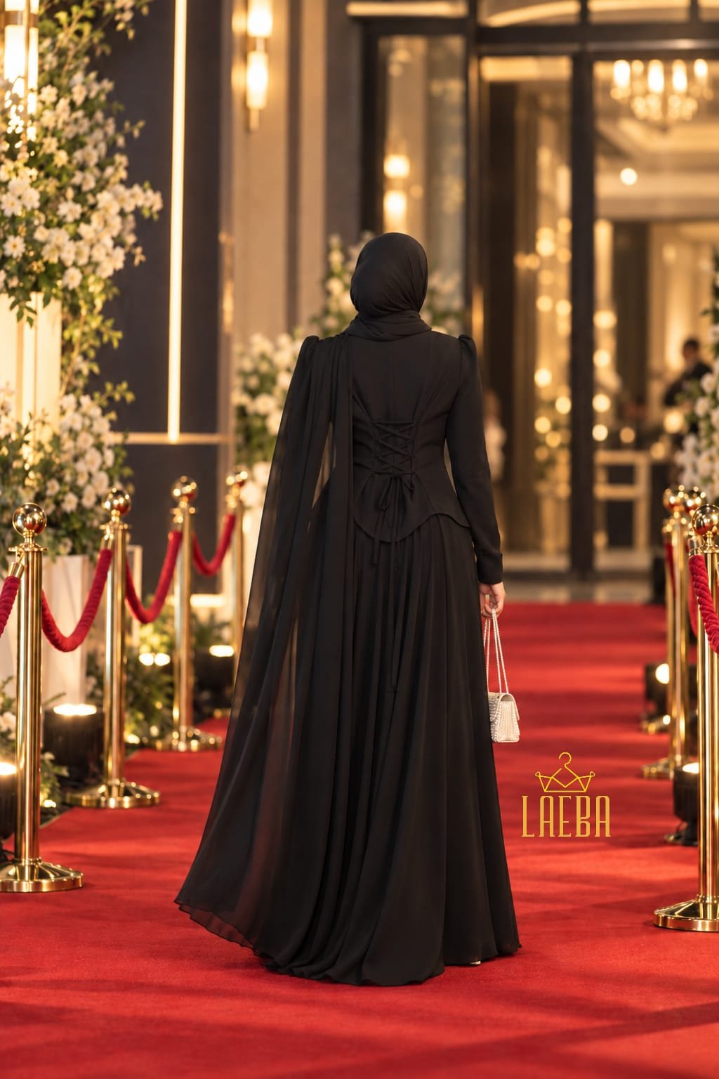 Party Gown with Stone Design