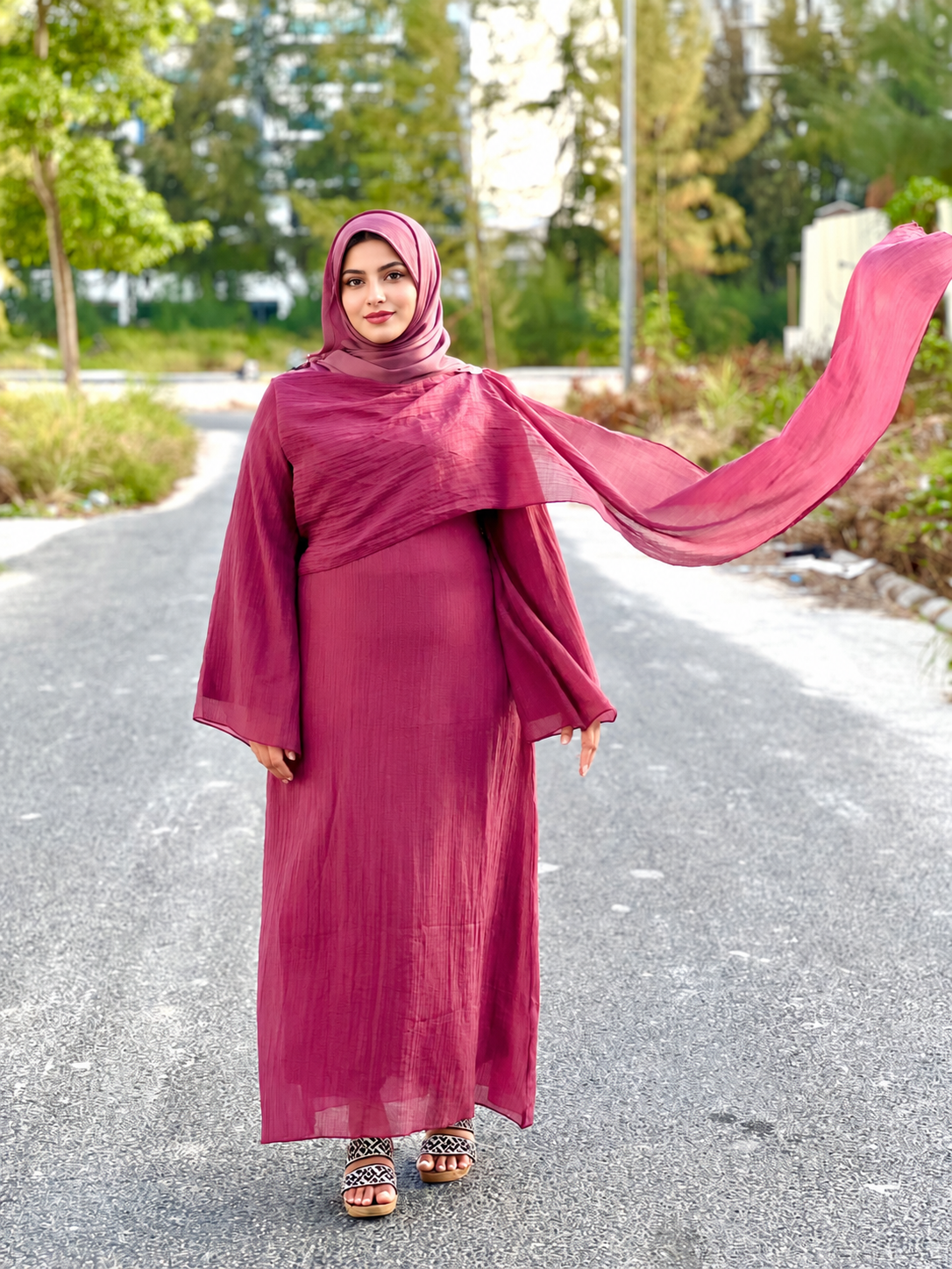 Bloom Petal Modest Dress
