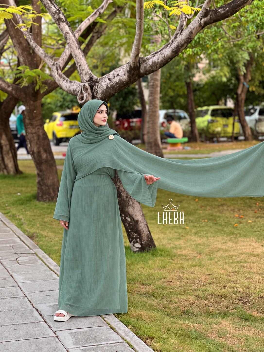 Bloom Petal Modest Dress