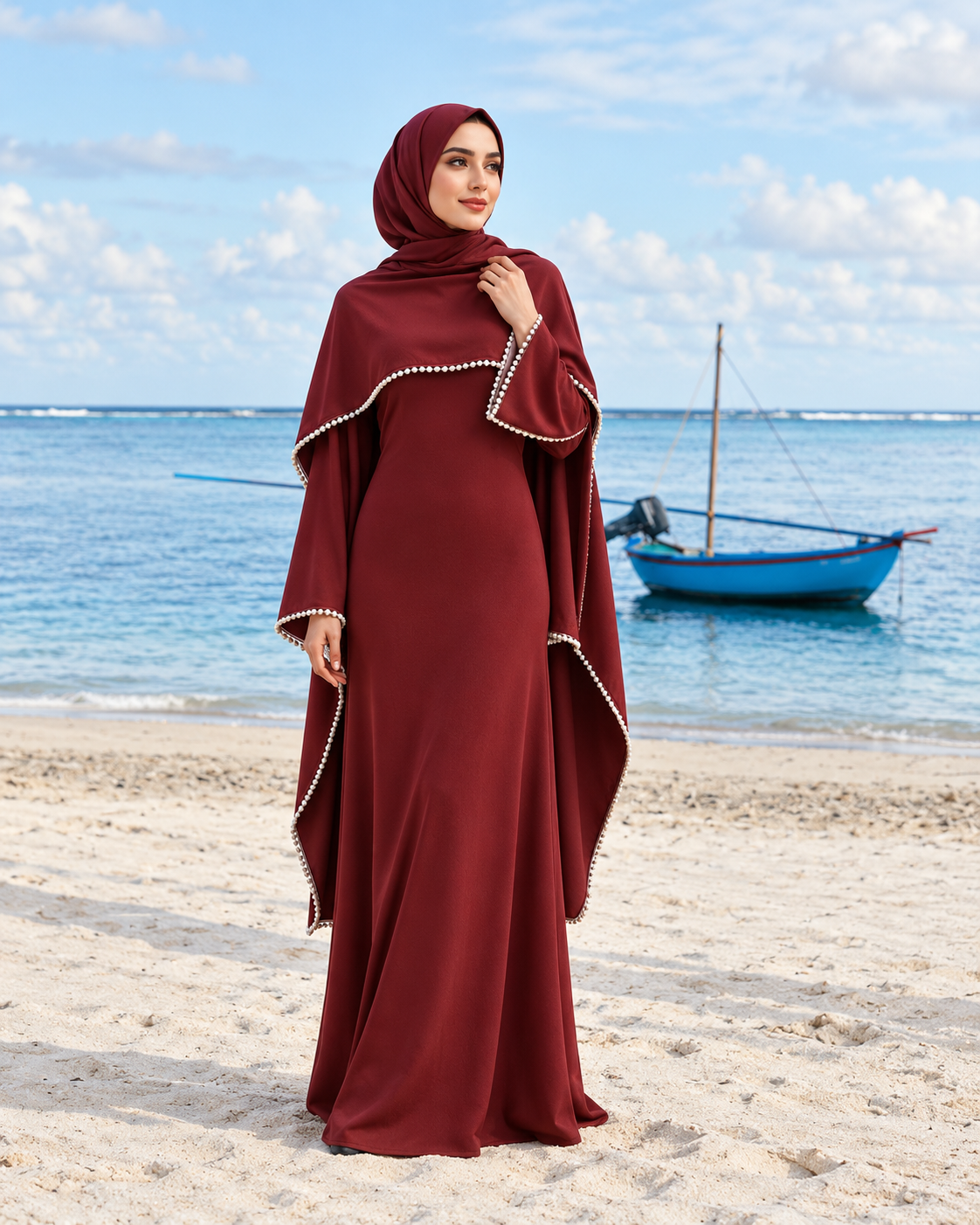 Pearl Cape Dress