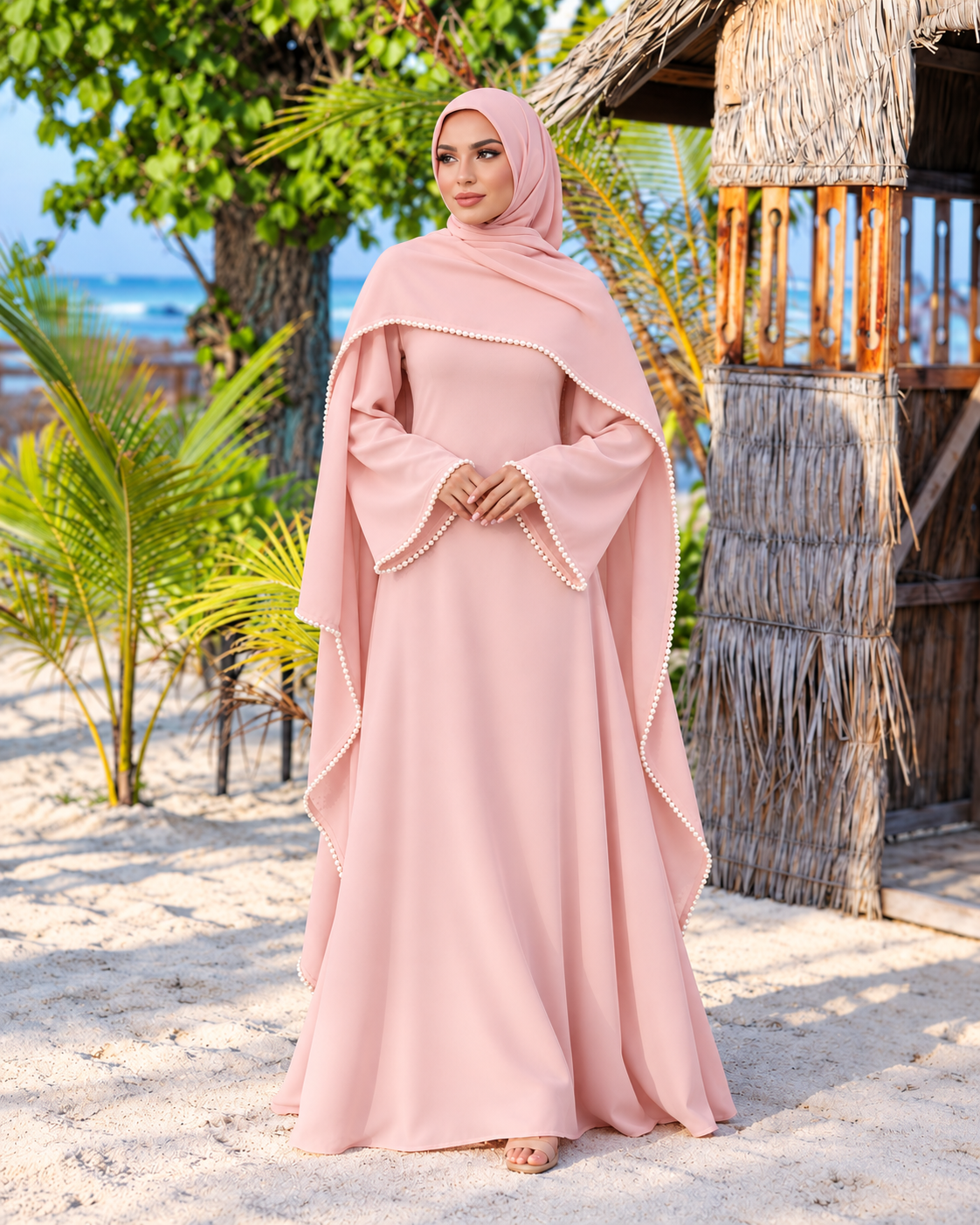 Pearl Cape Dress