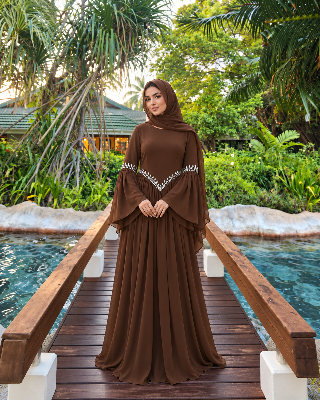 Crystal Flare Party Gown