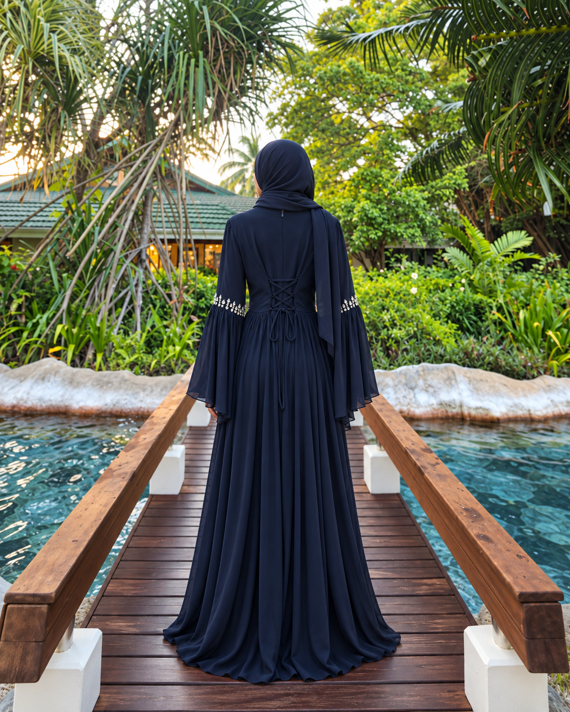 Crystal Flare Party Gown