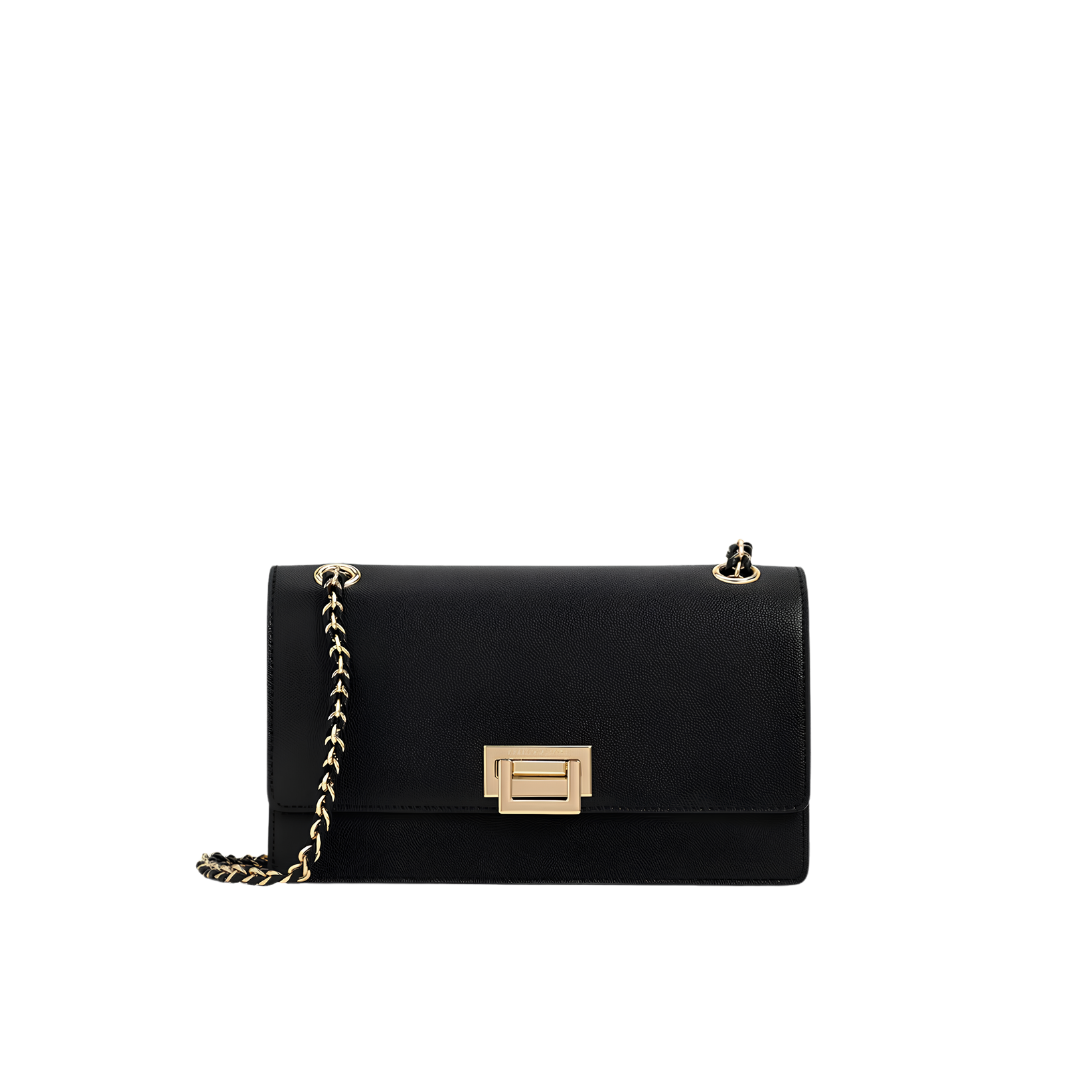 Everline Braided-Strap Shoulder Bag -	Black (M)