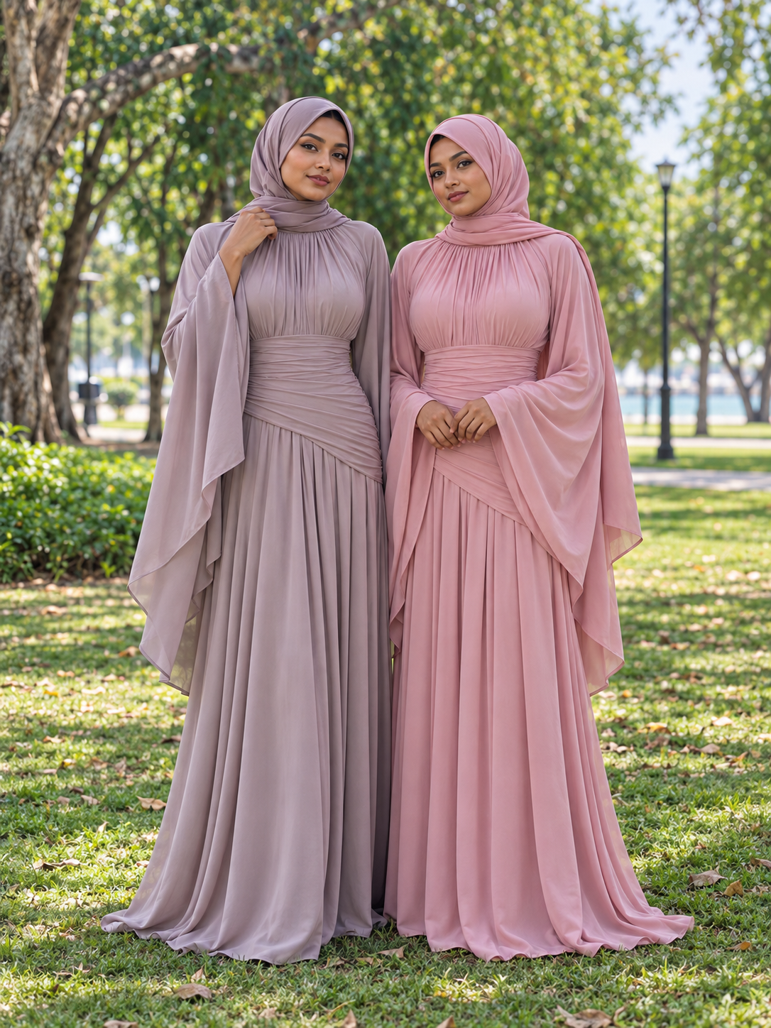 Elegant Ruched Waist Maxi Dress
